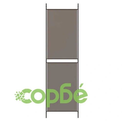 Параван за стая, 3 панела, антрацит, 150x220 cм, плат ➤ топ цена ➤ sorbe.bg