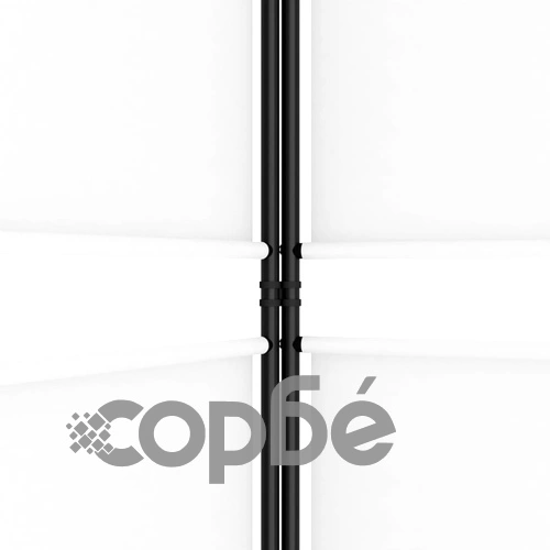 Параван за стая, 6 панела, бял, 300x220 см, текстил ➤ топ цена ➤ sorbe.bg