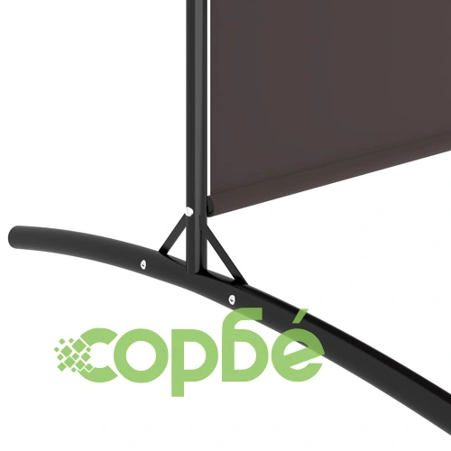 Параван за стая, 2 панела, кафяв, 175x180 см, плат ➤ топ цена ➤ sorbe.bg