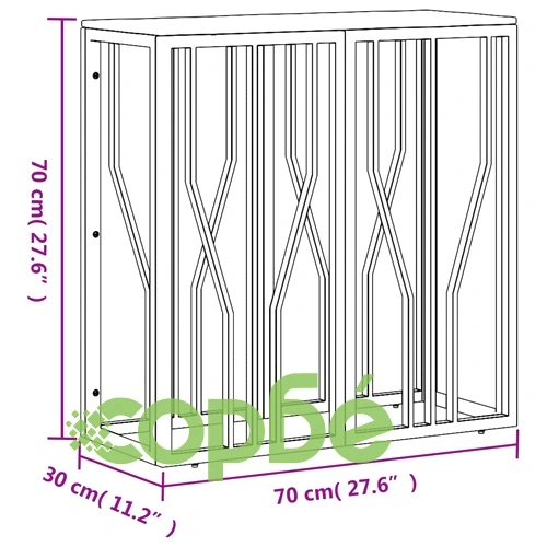 Конзолна маса, сребриста, неръждаема стомана и дърво масив ➤ топ цена ➤ sorbe.bg