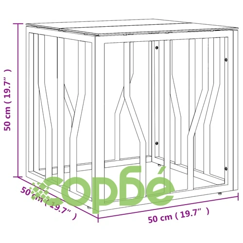 Маса за кафе златиста 50x50x50 cм неръждаема стомана и стъкло на топ цена от sorbe.bg Маса за кафе златиста 50x50x50 cм неръждаема стомана и стъкло ➤ топ цена ➤ sorbe.bg