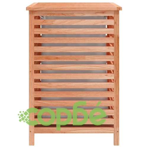 Кош за пране 45x45x65 см масивна орехова дървесина ➤ топ цена ➤ sorbe.bg