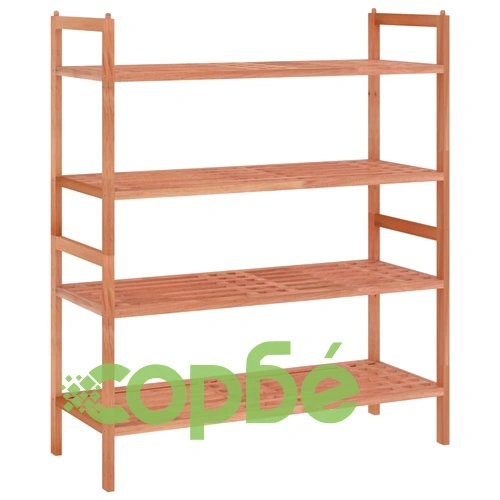 Поставки за обувки, 2 бр, 69x27x41 см, орехово дърво масив ➤ топ цена ➤ sorbe.bg