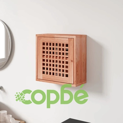 Стенен шкаф 42x18x42 см орехово дърво масив ➤ топ цена ➤ sorbe.bg