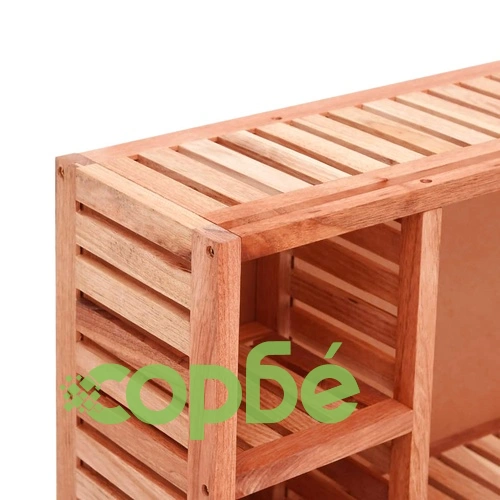 Шкаф с огледало 80x17x34 см орехово дърво масив ➤ топ цена ➤ sorbe.bg