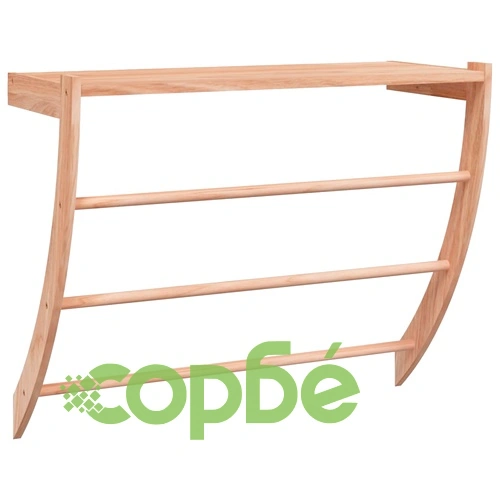 Поставка за хавлии 60x25,5x49 см масивна орехова дървесина ➤ топ цена ➤ sorbe.bg