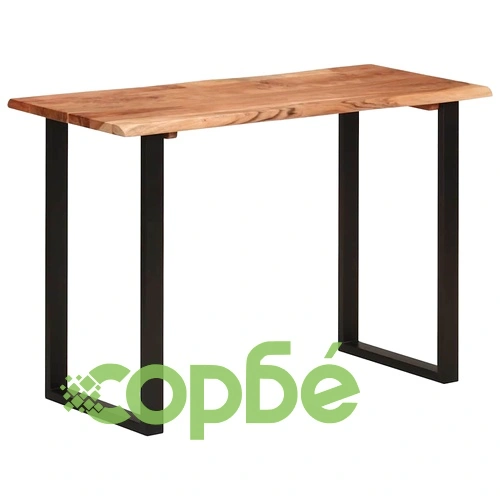 Трапезна маса, 110x50x76 см, акациево дърво масив ➤ топ цена ➤ sorbe.bg