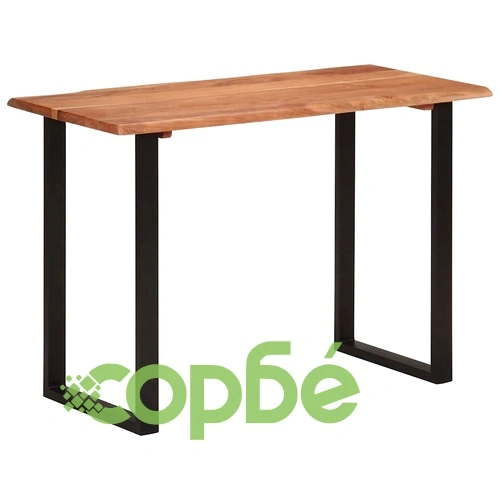 Трапезна маса, 110x50x76 см, акациево дърво масив ➤ топ цена ➤ sorbe.bg