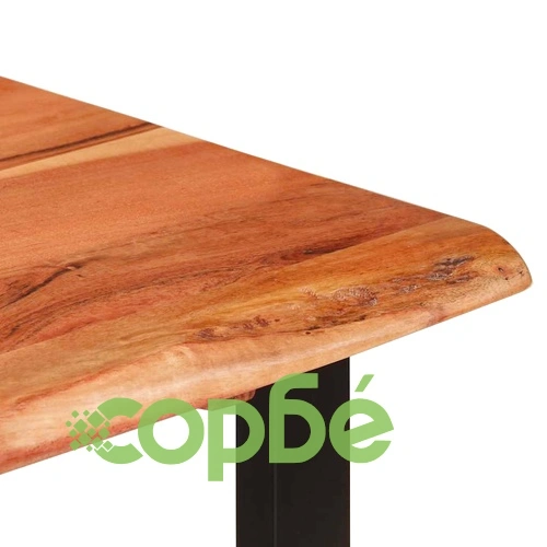 Трапезна маса, 110x50x76 см, акациево дърво масив ➤ топ цена ➤ sorbe.bg