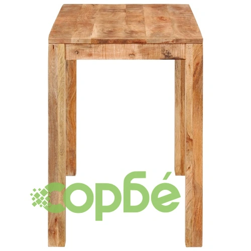 Трапезна маса, 110x55x76 cм, мангово дърво масив ➤ топ цена ➤ sorbe.bg