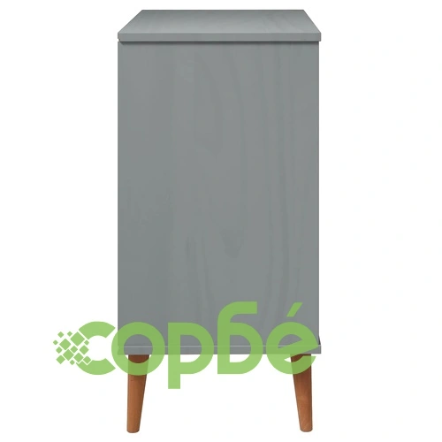 Сайдборд MOLDE сив 76,5x40x80 см бор масив ➤ топ цена ➤ sorbe.bg