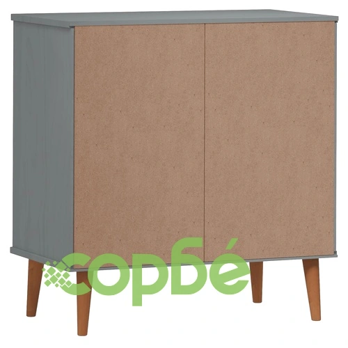 Сайдборд MOLDE сив 76,5x40x80 см бор масив ➤ топ цена ➤ sorbe.bg