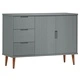Сайдборд MOLDE сив 113x40x80 см бор масив