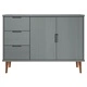 Сайдборд MOLDE сив 113x40x80 см бор масив