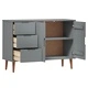 Сайдборд MOLDE сив 113x40x80 см бор масив