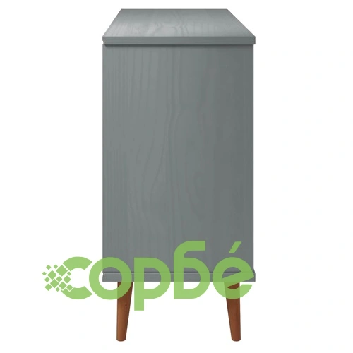 Сайдборд MOLDE сив 113x40x80 см бор масив ➤ топ цена ➤ sorbe.bg