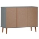 Сайдборд MOLDE сив 113x40x80 см бор масив