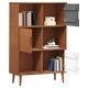 Етажерка за книги MOLDE, кафява, 90x35x133,5 см, бор масив