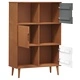 Етажерка за книги MOLDE, кафява, 90x35x133,5 см, бор масив