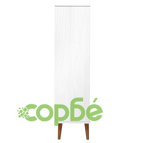 Етажерка за книги MOLDE бял 90x35x133,5 см масивно дърво бор ➤ топ цена ➤ sorbe.bg