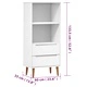 Етажерка за книги MOLDE бял 60x35x133,5 см масивно дърво бор