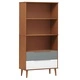 Етажерка за книги MOLDE, кафява, 85x35x170,5 см, бор масив