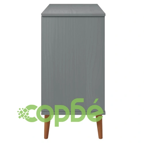 Сайдборд MOLDE сив 90x40x80 см бор масив ➤ топ цена ➤ sorbe.bg