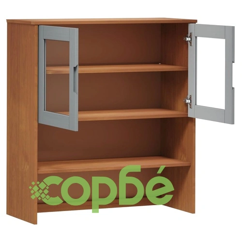 Надстройка за шкаф MOLDE, кафяв, 90x35x100 см, бор масив ➤ топ цена ➤ sorbe.bg
