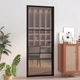 Интериорна врата 83x201,5 см черна ESG стъкло и алуминий
