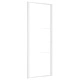 Интериорна врата 76x201,5 см бяла ESG стъкло и алуминий