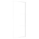 Интериорна врата 83x201,5 см бяла ESG стъкло и алуминий