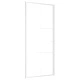 Интериорна врата 93x201,5 см бяла ESG стъкло и алуминий