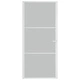Интериорна врата 93x201,5 см бял мат стъкло и алуминий