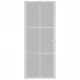 Интериорна врата, 83x201,5 см, бял мат, стъкло и алуминий