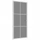 Интериорна врата 93x201,5 см бяла ESG стъкло и алуминий