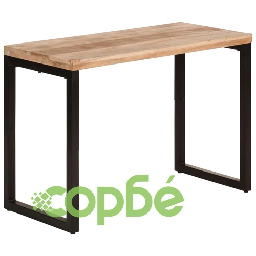 Трапезна маса, 110x50x76 cм, мангово дърво масив ➤ топ цена ➤ sorbe.bg