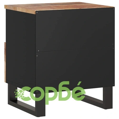 Нощни шкафчета 2 бр масивно дърво манго и инженерно дърво ➤ топ цена ➤ sorbe.bg