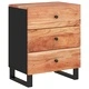 Нощно шкафче 50x33x62 см масивна акация и инженерно дърво