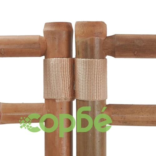 Сгъваема 4-панелна преграда за стая 160 см бамбук и платно ➤ топ цена ➤ sorbe.bg