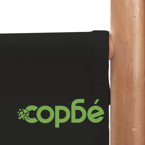 Сгъваема 4-панелна преграда за стая 160 см бамбук и платно ➤ топ цена ➤ sorbe.bg