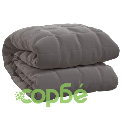 Утежнено одеяло сиво 150x200 см 7 кг плат ➤ топ цена ➤ sorbe.bg