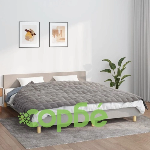Утежнено одеяло сиво 155x220 см 11 кг плат ➤ топ цена ➤ sorbe.bg