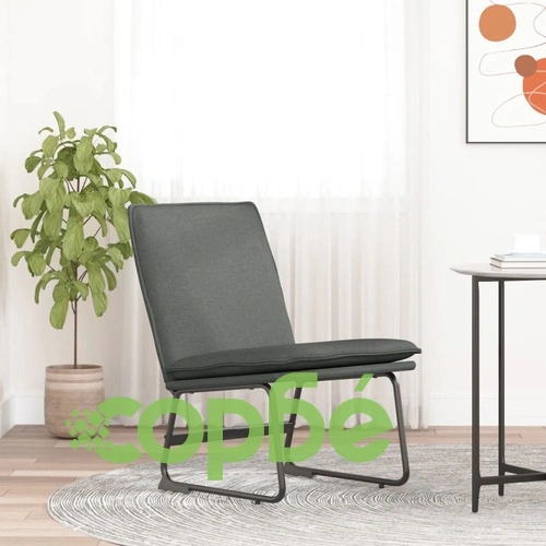 Стол шезлонг, тъмносив, 52x75x76 см, текстил ➤ топ цена ➤ sorbe.bg