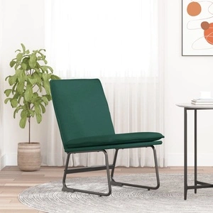 Стол шезлонг, тъмнозелен, 52x75x76 см, текстил
