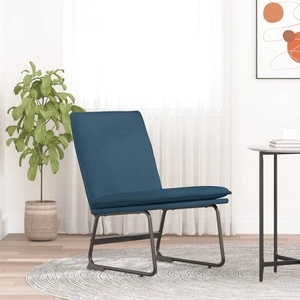 Стол шезлонг, син, 52x75x76 см, текстил