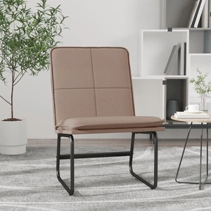 Стол шезлонг, капучино, 54x75x76 см, изкуствена кожа