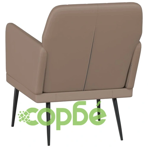 Фотьойл, капучино, 61x78x80 см, изкуствена кожа ➤ топ цена ➤ sorbe.bg