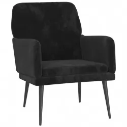 Кресло, черно, 62x79x79 см, кадифе