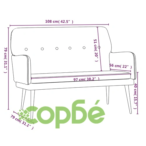 Пейка, жълта, 108x79x79 см, кадифе ➤ топ цена ➤ sorbe.bg