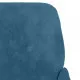 Пейка, синя, 108x79x79 см, кадифе
